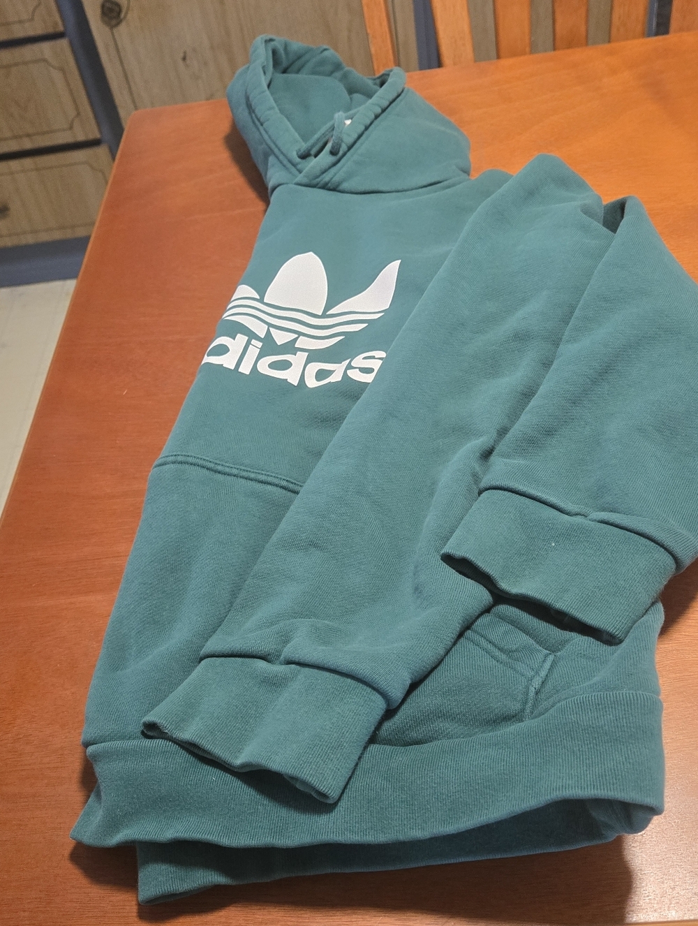 Adidas  Green  Pullover Hoodie Size Adult Medium